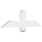 Ekena Millwork Eugene Architectural Grade PVC Gable Bracket, 36"W x 10 1/2"H x 2"D x 4"F, 7/12 Pitch GBP036X11X0204EUG00 - alternate 1